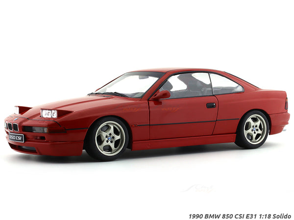 1990 BMW 850 CSI E31 Red 1:18 Solido diecast