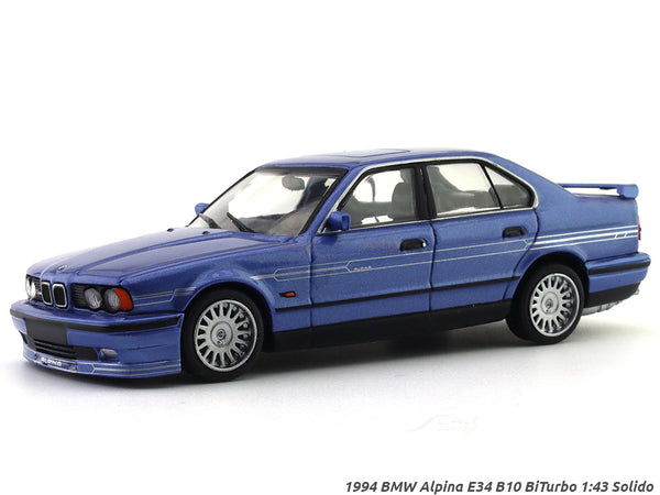 1994 BMW Alpina E34 B10 BiTurbo blue 1:43 Solido diecast
